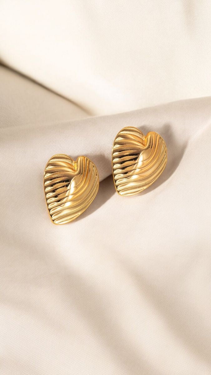 Heart hoop - earrings