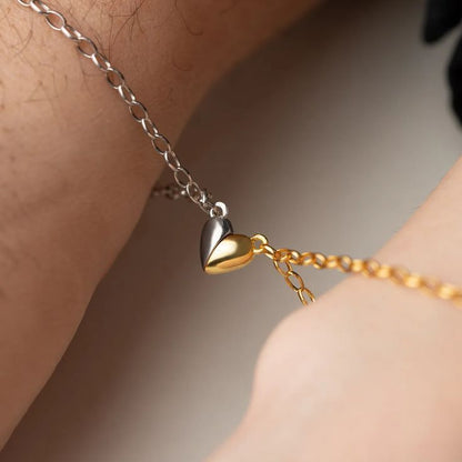 Heart Charm Mwagenetic Bracelets
