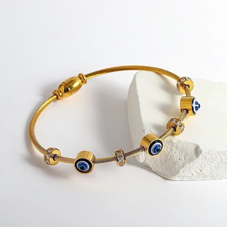 Evil Eye Gold Bracelet