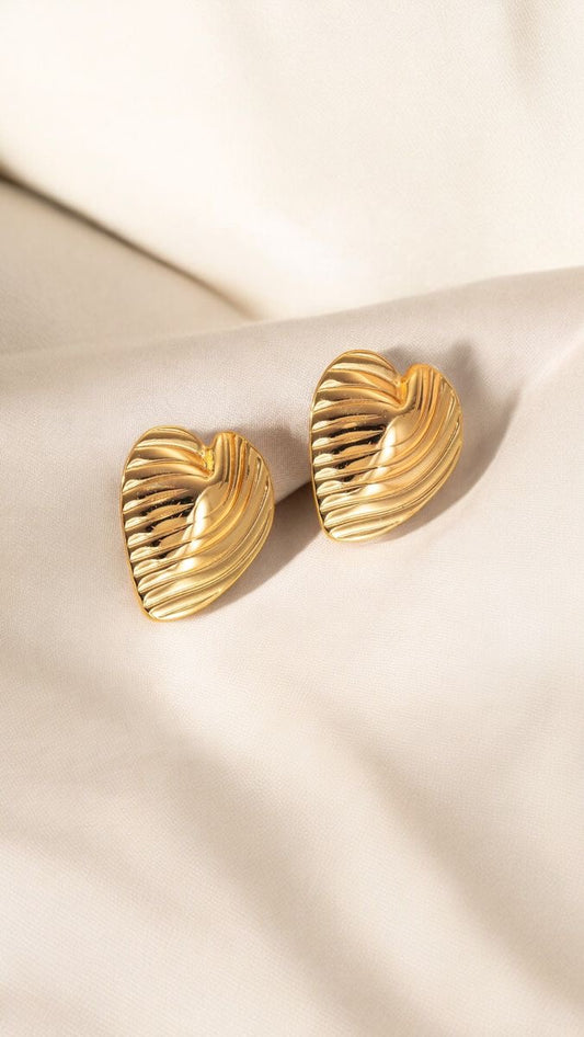 Heart hoop - earrings