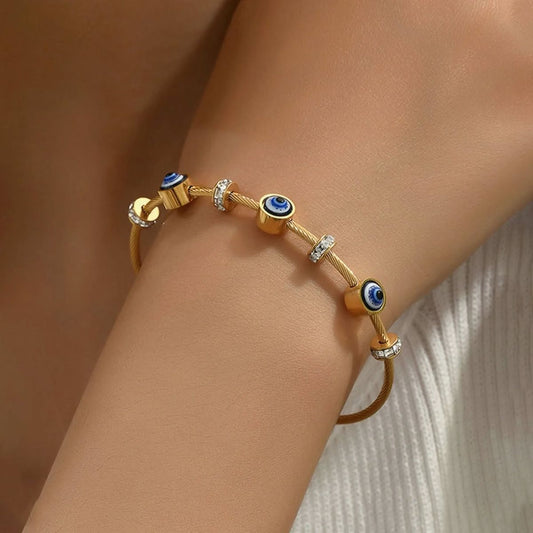 Evil Eye Gold Bracelet