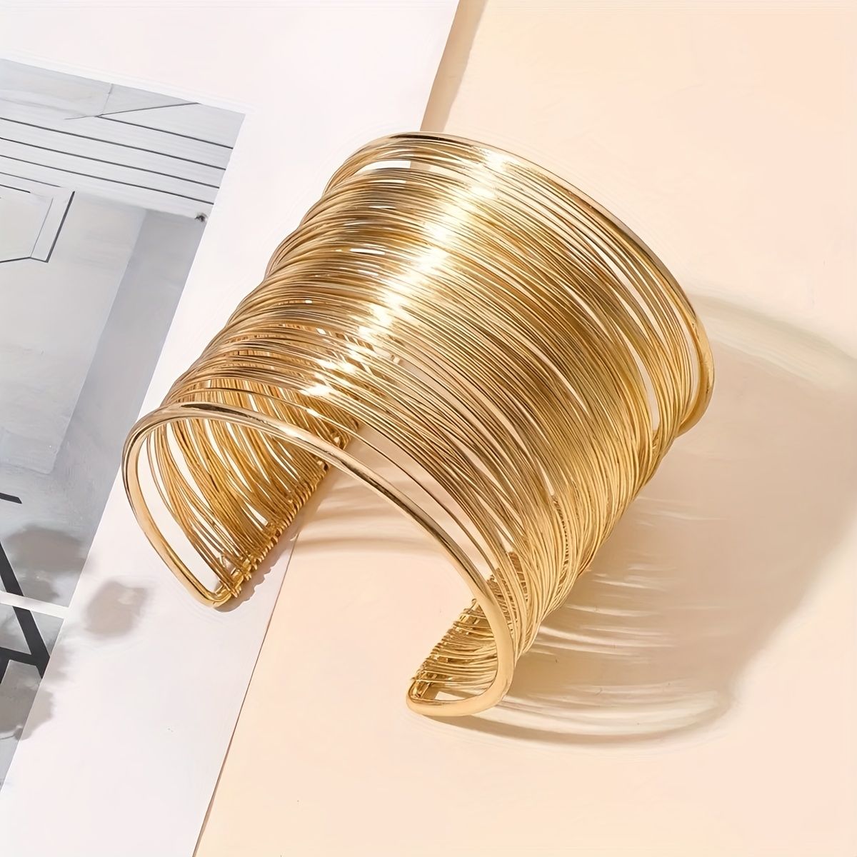 A Multi- Layered Golden Bracelet